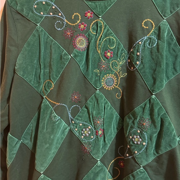 Women’s Alfred Dunner Vintage Holiday Sweater Size XL - Picture 3 of 6